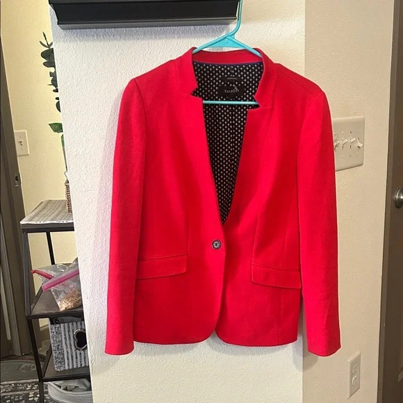 Talbots Aberdeen Vibrant Red Blazer - Picture 2 of 5